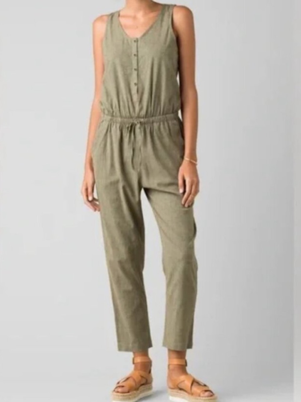 Prana Nani Jumpsuit hemp jumpsuit green small